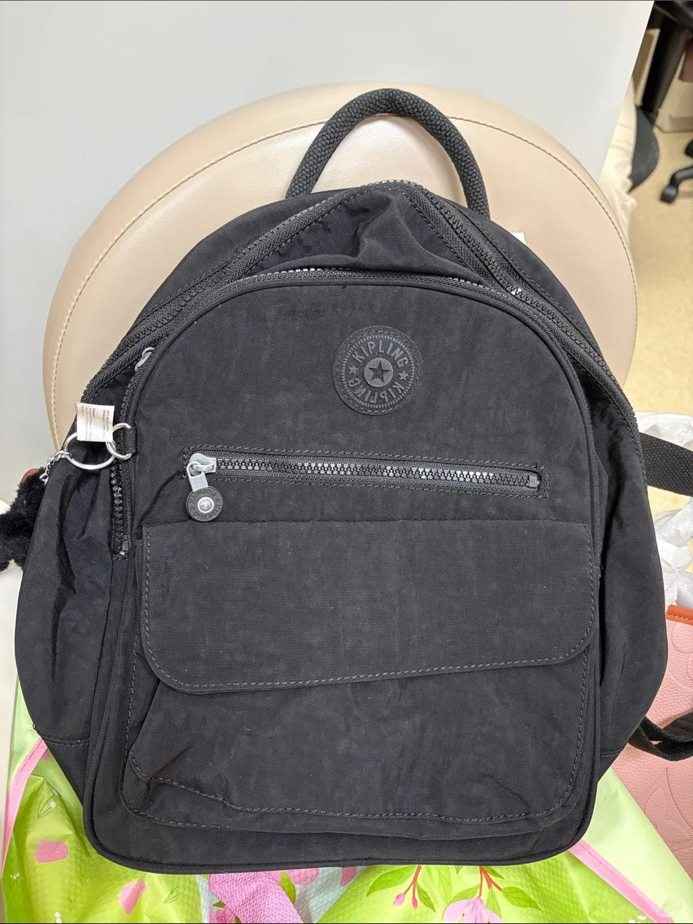 Kipling Black Compact Backpack - Classic Everyday Bag